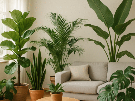 Beste grote kamerplanten voor woonkamers