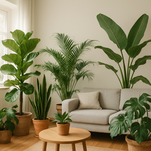 Beste grote kamerplanten voor woonkamers